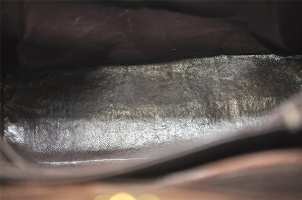 Authentic GUCCI Vintage Shoulder Hand Bag Purse Leather Brown 8553I