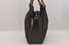 Authentic GUCCI Bamboo Vintage Hand Tote Bag Purse Nylon Leather Brown 8553M