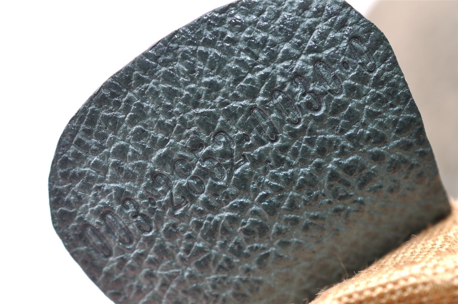 Authentic GUCCI Vintage Bamboo Backpack Purse Suede Leather Green 8554I