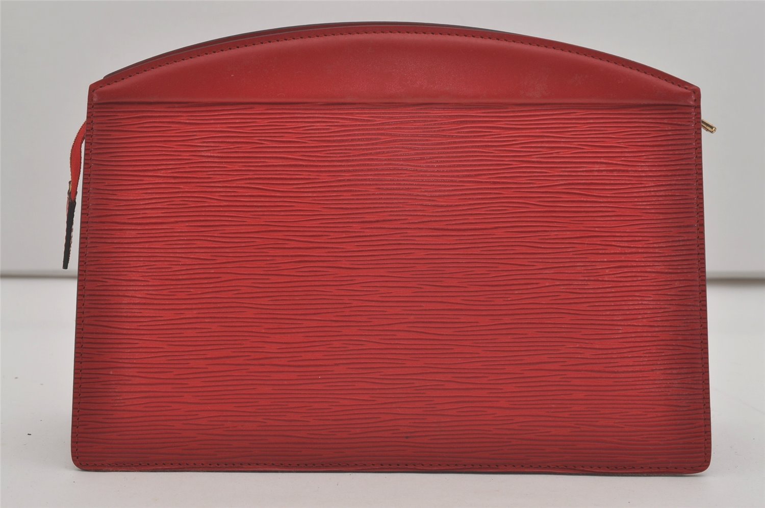 Authentic Louis Vuitton Epi Trousse Crete Clutch Bag Red M48417 LV 8555I