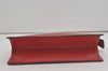 Authentic Louis Vuitton Epi Trousse Crete Clutch Bag Red M48417 LV 8555I
