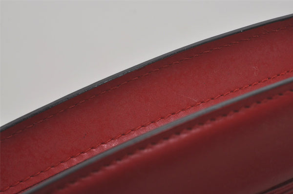 Authentic Louis Vuitton Epi Trousse Crete Clutch Bag Red M48417 LV 8555I