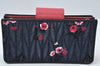 Authentic MIU MIU Denim Leather Shoulder Cross Bag Purse Navy 5ZH042 Box 8559I