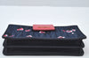 Authentic MIU MIU Denim Leather Shoulder Cross Bag Purse Navy 5ZH042 Box 8559I