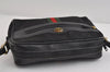Authentic GUCCI Web Sherry Line Shoulder Cross Bag GG Canvas Leather Black 8560I