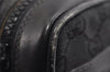 Authentic GUCCI Web Sherry Line Shoulder Cross Bag GG Canvas Leather Black 8560I