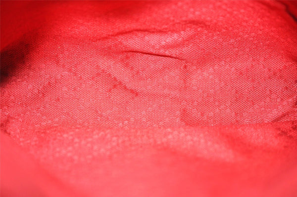 Authentic GUCCI Web Sherry Line Shoulder Cross Bag GG Canvas Leather Black 8560I