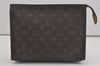 Auth Louis Vuitton Monogram Poche Toilette 26 Cosmetics Pouch Old Model LV 8561I