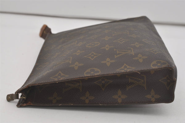 Auth Louis Vuitton Monogram Poche Toilette 26 Cosmetics Pouch Old Model LV 8561I