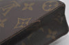 Auth Louis Vuitton Monogram Poche Toilette 26 Cosmetics Pouch Old Model LV 8561I