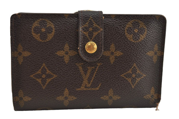 Auth Louis Vuitton Monogram Porte Monnaie Billets Viennois M61663 Wallet 8561J