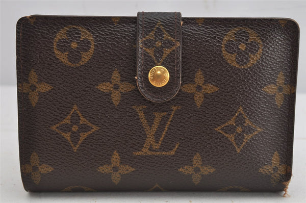 Auth Louis Vuitton Monogram Porte Monnaie Billets Viennois M61663 Wallet 8561J