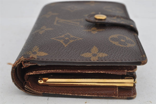 Auth Louis Vuitton Monogram Porte Monnaie Billets Viennois M61663 Wallet 8561J