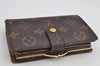 Auth Louis Vuitton Monogram Porte Monnaie Billets Viennois M61663 Wallet 8561J