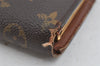 Auth Louis Vuitton Monogram Porte Monnaie Billets Viennois M61663 Wallet 8561J