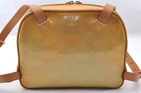 Authentic Louis Vuitton Vernis Murray Backpack Yellow M91038 LV 8562I