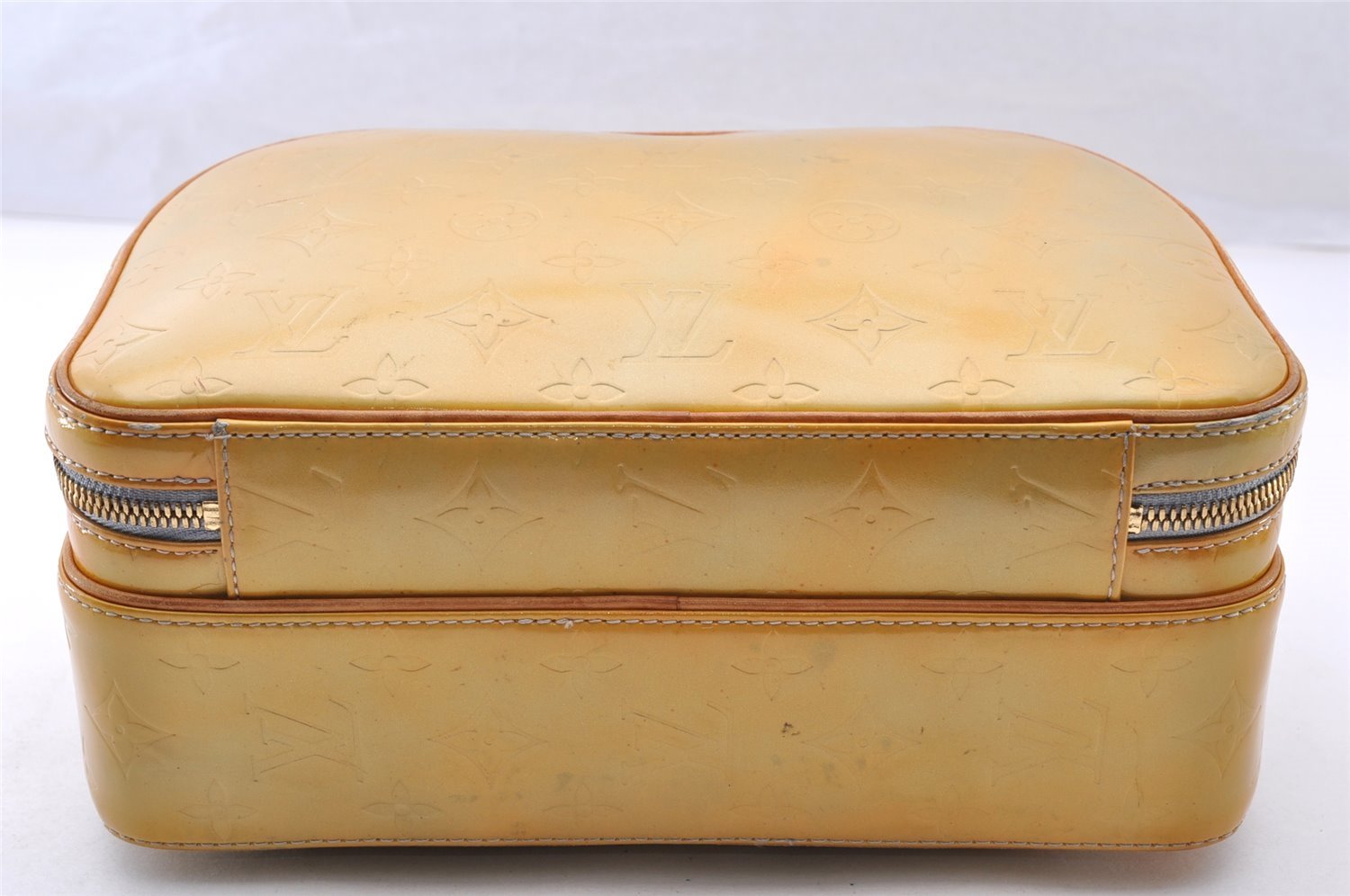 Authentic Louis Vuitton Vernis Murray Backpack Yellow M91038 LV 8562I