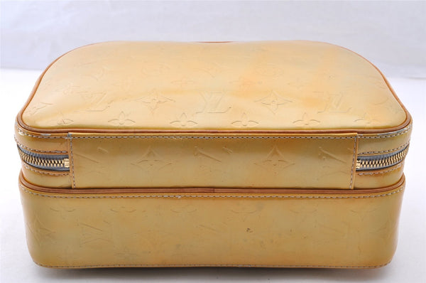 Authentic Louis Vuitton Vernis Murray Backpack Yellow M91038 LV 8562I