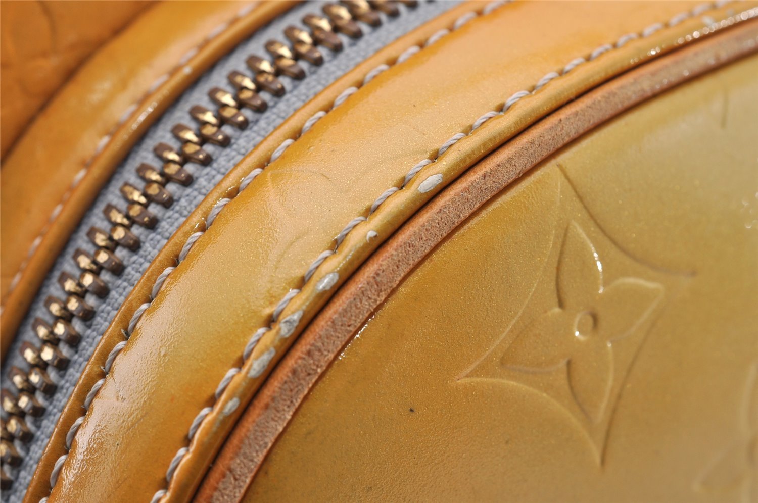 Authentic Louis Vuitton Vernis Murray Backpack Yellow M91038 LV 8562I