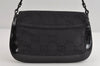 Authentic GUCCI Jumbo GG Shoulder Hand Bag Canvas Enamel 0013823 Black 8563I