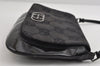 Authentic GUCCI Jumbo GG Shoulder Hand Bag Canvas Enamel 0013823 Black 8563I