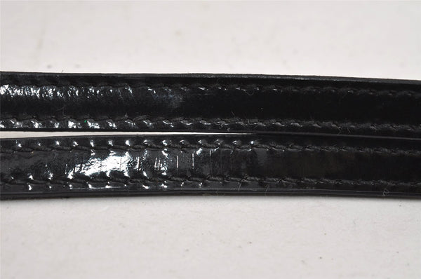 Authentic GUCCI Jumbo GG Shoulder Hand Bag Canvas Enamel 0013823 Black 8563I