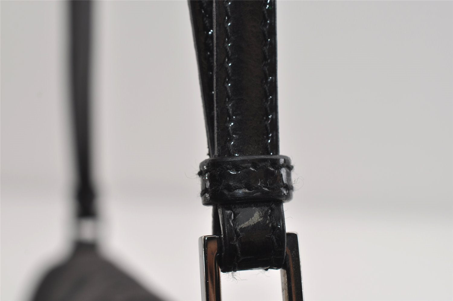 Authentic GUCCI Jumbo GG Shoulder Hand Bag Canvas Enamel 0013823 Black 8563I