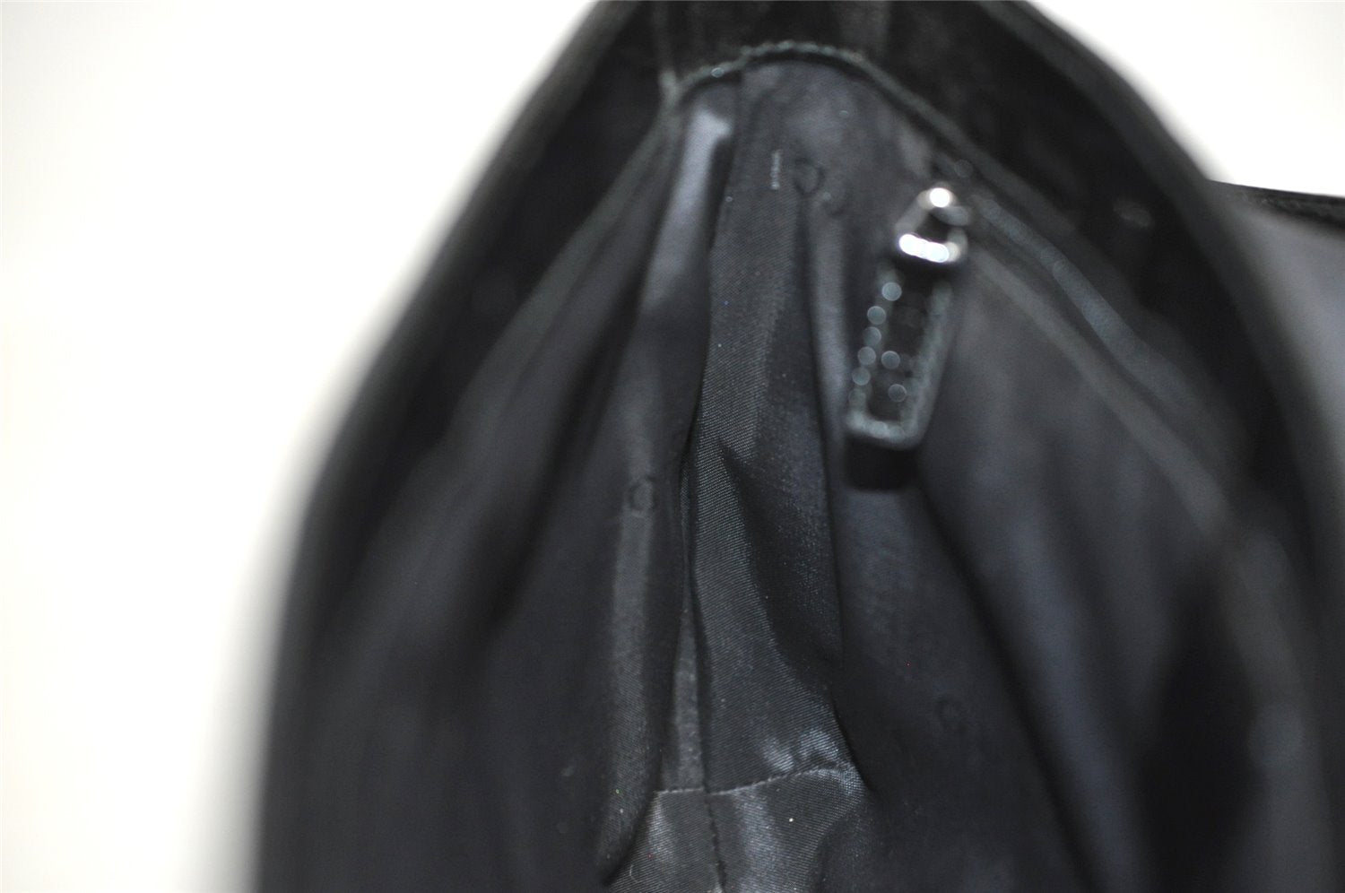 Authentic GUCCI Jumbo GG Shoulder Hand Bag Canvas Enamel 0013823 Black 8563I