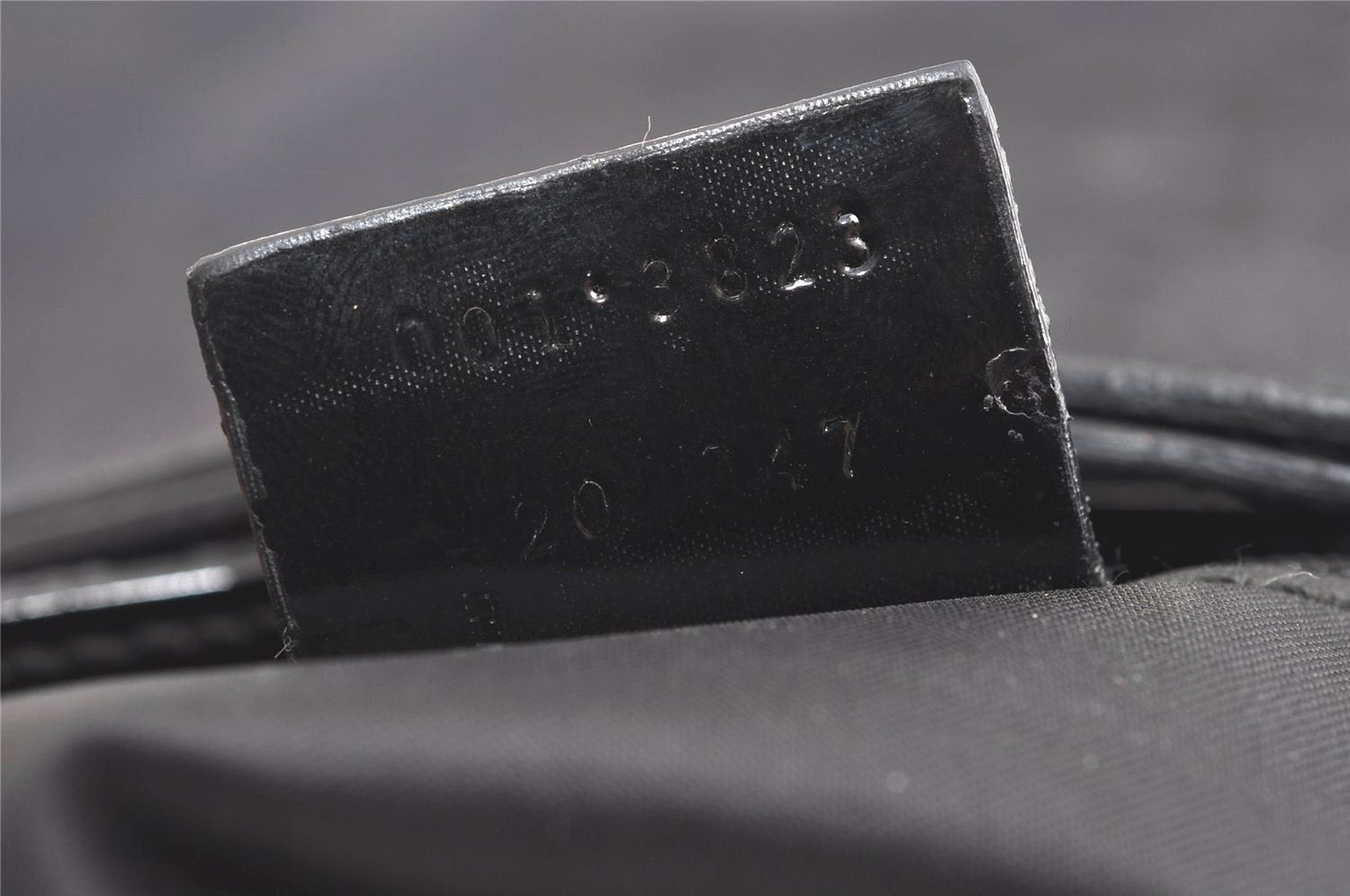 Authentic GUCCI Jumbo GG Shoulder Hand Bag Canvas Enamel 0013823 Black 8563I