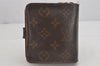 Authentic Louis Vuitton Monogram Compact Zip Bifold Wallet Purse M61667 LV 8563J