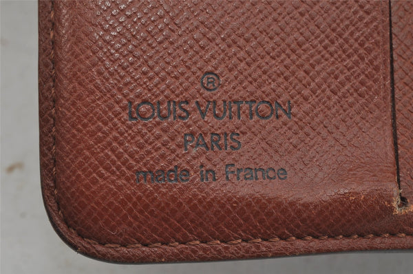 Authentic Louis Vuitton Monogram Compact Zip Bifold Wallet Purse M61667 LV 8563J