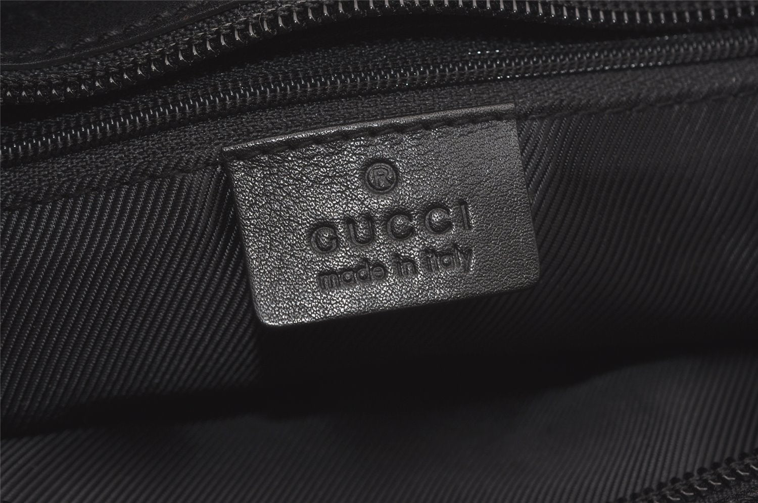 Authentic GUCCI Shoulder Tote Bag GG Canvas Leather 33890 Black Brown 8564I