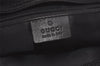 Authentic GUCCI Shoulder Tote Bag GG Canvas Leather 33890 Black Brown 8564I