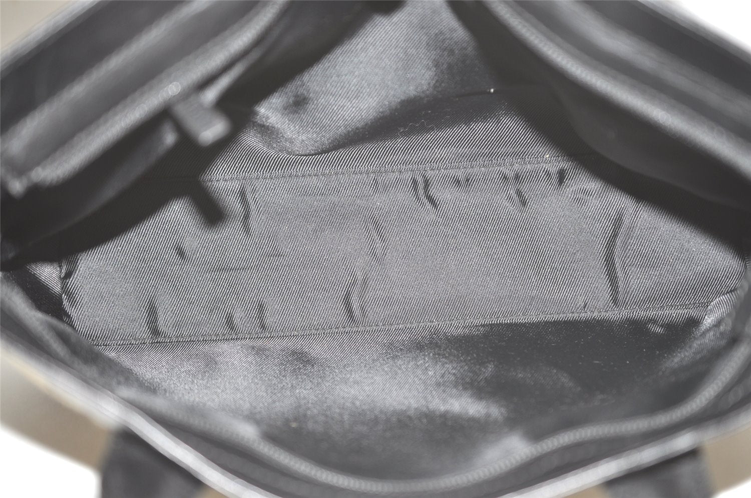 Authentic GUCCI Shoulder Tote Bag GG Canvas Leather 33890 Black Brown 8564I