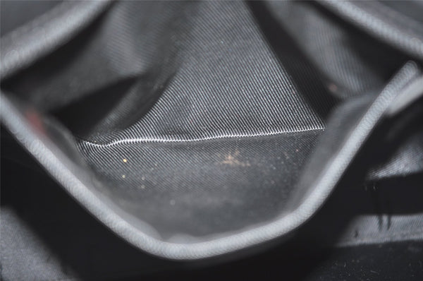 Authentic GUCCI Shoulder Tote Bag GG Canvas Leather 33890 Black Brown 8564I