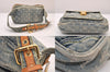Authentic Louis Vuitton Monogram Denim Waist Bum Bag Blue M95347 LV 8564M