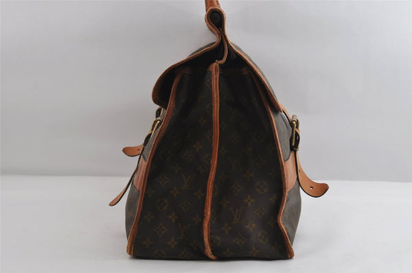 Authentic Louis Vuitton Monogram Sac Gibier Chasse Hunting Travel Hand Bag 8567I