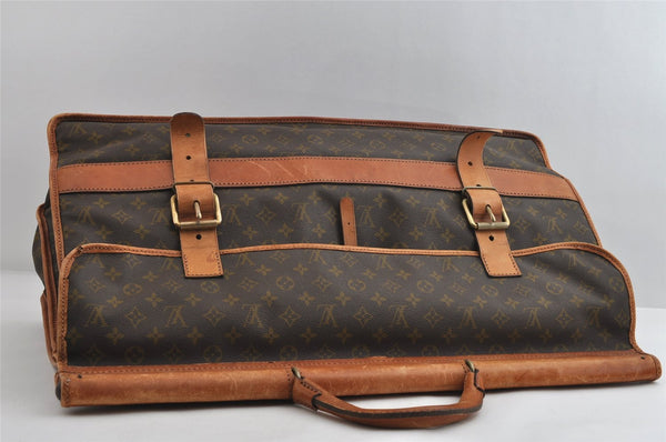 Authentic Louis Vuitton Monogram Sac Gibier Chasse Hunting Travel Hand Bag 8567I