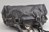 Authentic Chloe Vintage Paddington Leather Shoulder Hand Bag Metallic Gray 8568I