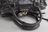 Authentic Chloe Vintage Paddington Leather Shoulder Hand Bag Metallic Gray 8568I