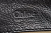 Authentic Chloe Vintage Paddington Leather Shoulder Hand Bag Metallic Gray 8568I