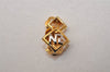 Authentic NINA RICCI Vintage Clip-on Logo Motif Earrings Accessory Gold 8568J