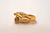 Authentic NINA RICCI Vintage Clip-on Logo Motif Earrings Accessory Gold 8568J