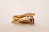 Authentic NINA RICCI Vintage Clip-on Logo Motif Earrings Accessory Gold 8568J