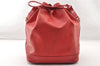 Authentic Louis Vuitton Epi Noe Shoulder Drawstring Bag Red M44007 LV 8571I