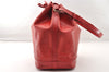 Authentic Louis Vuitton Epi Noe Shoulder Drawstring Bag Red M44007 LV 8571I