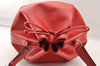 Authentic Louis Vuitton Epi Noe Shoulder Drawstring Bag Red M44007 LV 8571I