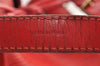 Authentic Louis Vuitton Epi Noe Shoulder Drawstring Bag Red M44007 LV 8571I