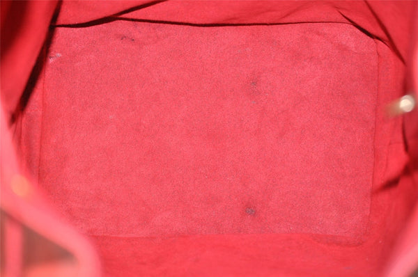 Authentic Louis Vuitton Epi Noe Shoulder Drawstring Bag Red M44007 LV 8571I