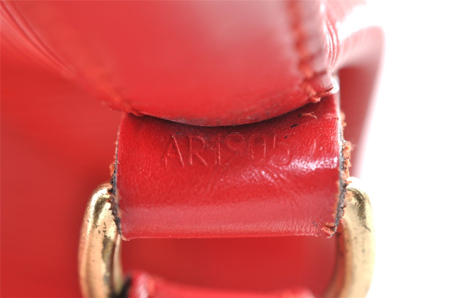 Authentic Louis Vuitton Epi Noe Shoulder Drawstring Bag Red M44007 LV 8571I